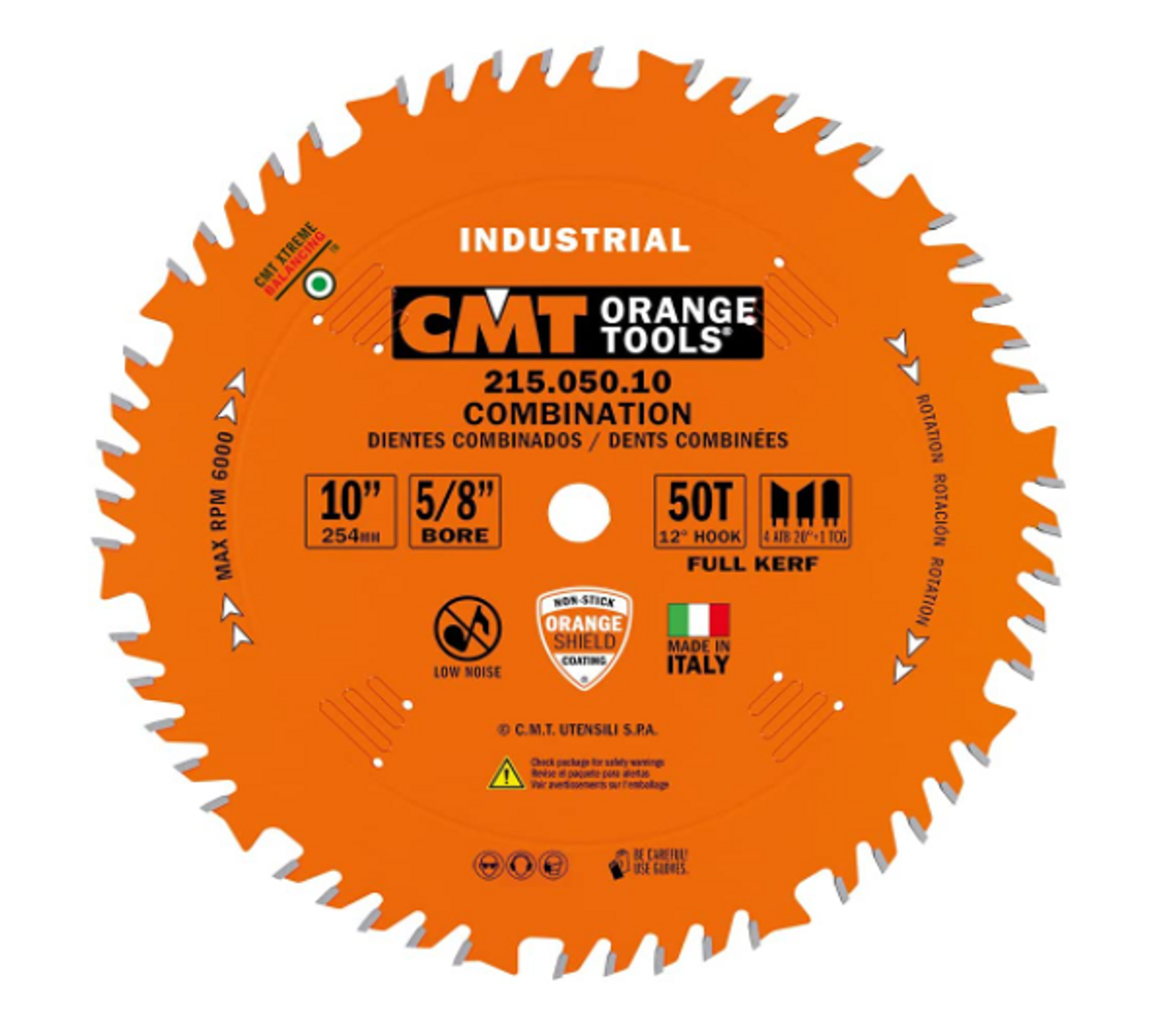 CMT 210.080.10,10'',Industrial Melamine & Fine Cut-Off Circular Sw Blades