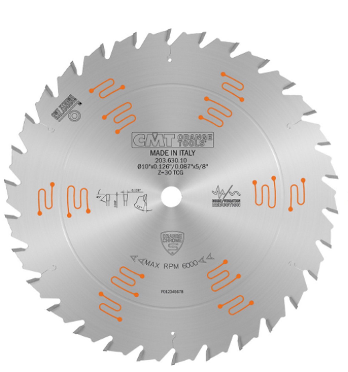 CMT 203.636.12,12'' + 1/64'',Heavy-Duty Glue Line Ripping Blade