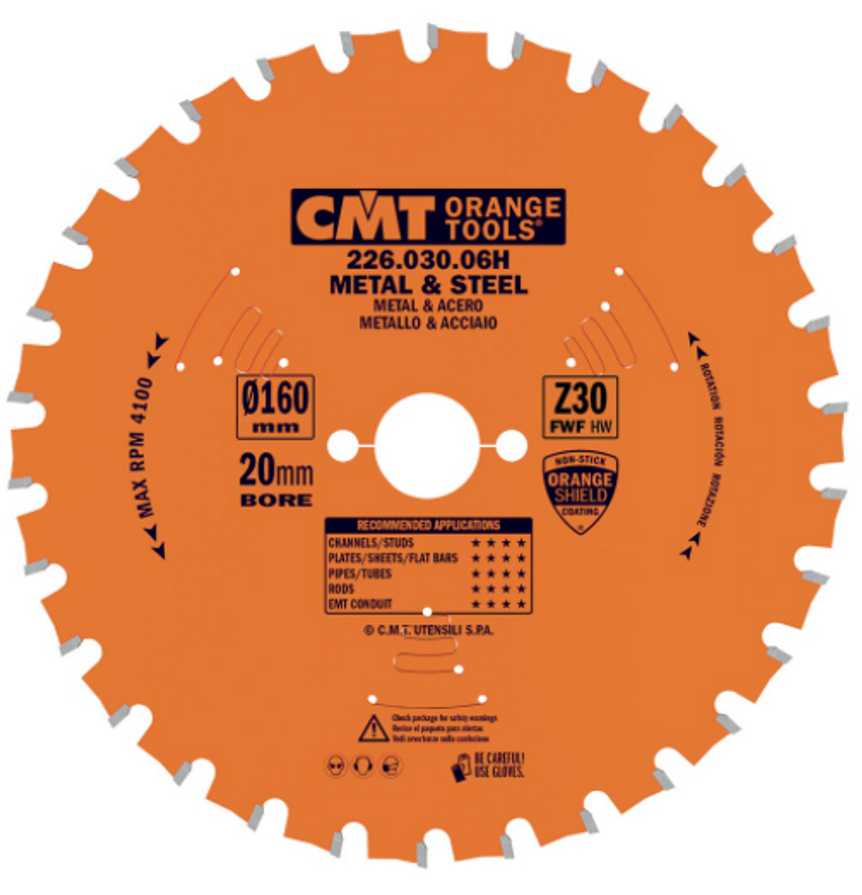 CMT 226.036.06,6'' + 1/2'',Industrial Dry Cutter Circular Saw Blades