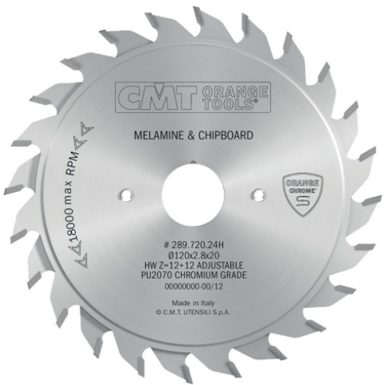 CMT 289.700.20H,3'' + 15/16'',Industrial Adjustable Chrome-Coated Scoring Blades