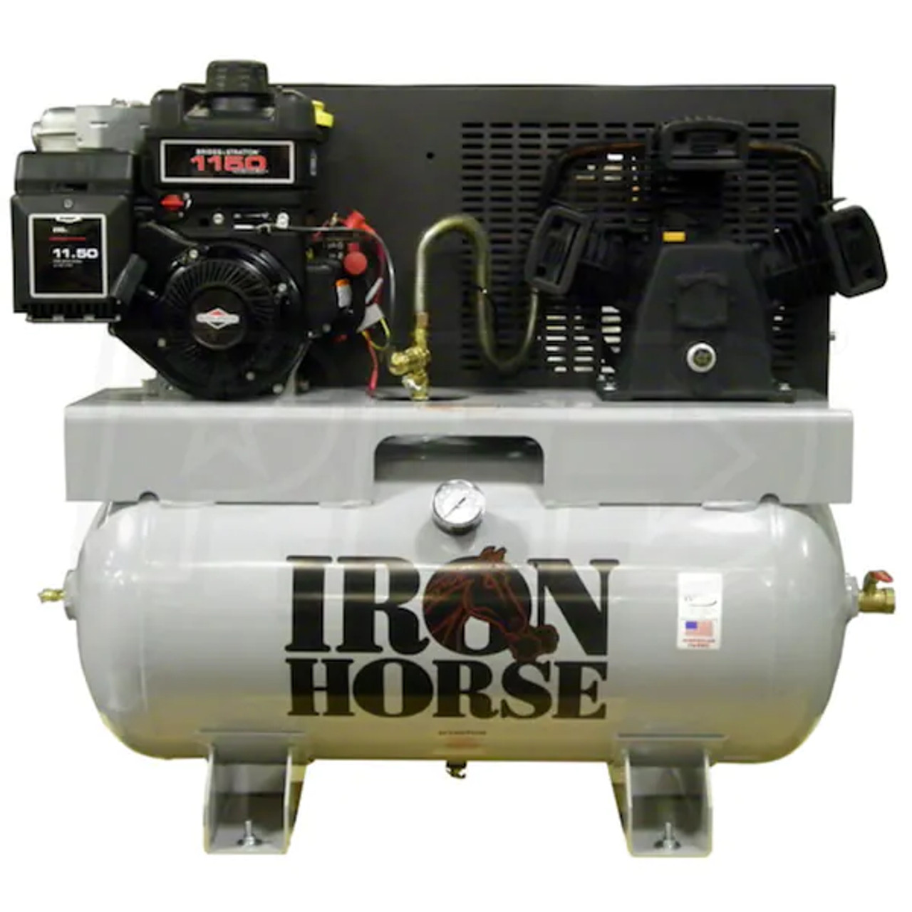 Iron Horse 8-HP 30-Gallon Two-Stage Truck Mount Air Compressor w/ Electric Start