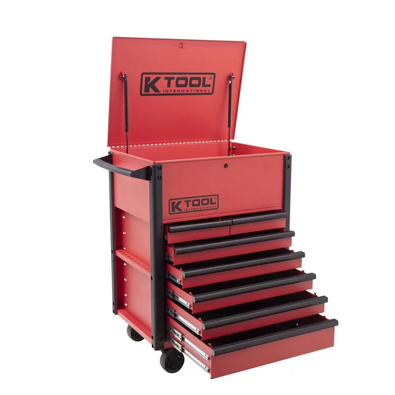 Premium 7 Drawer 750 lb. Service Cart (Matte Red)