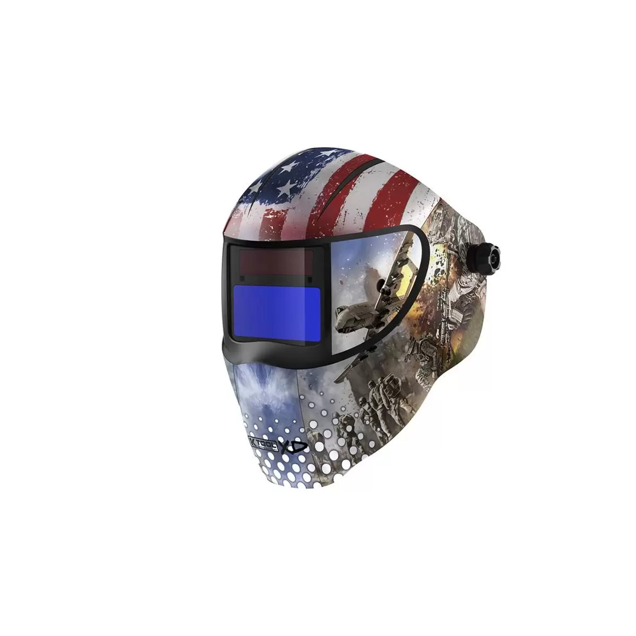 Red, White, Blue Patriotic Welding Helmet