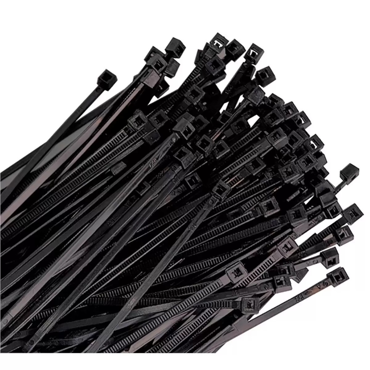 CABLE ZIP TIE, 14IN. BLACK 100/PK 120LB TENSILE