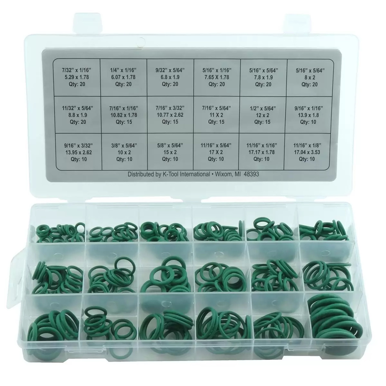 270 Piece HNBR O-Ring Assortment