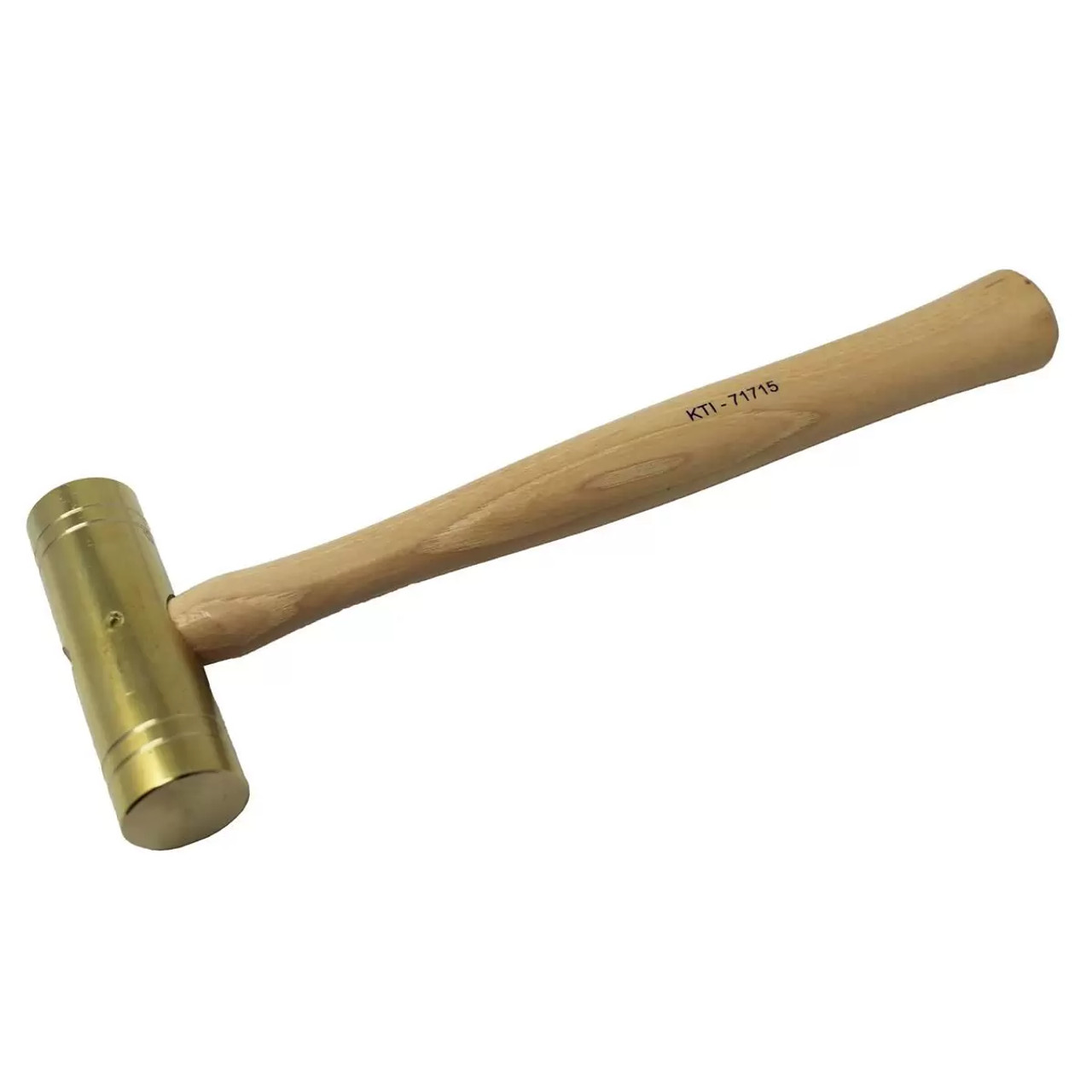 HAMMER BRASS 24OZ, HICKORY HANDLE