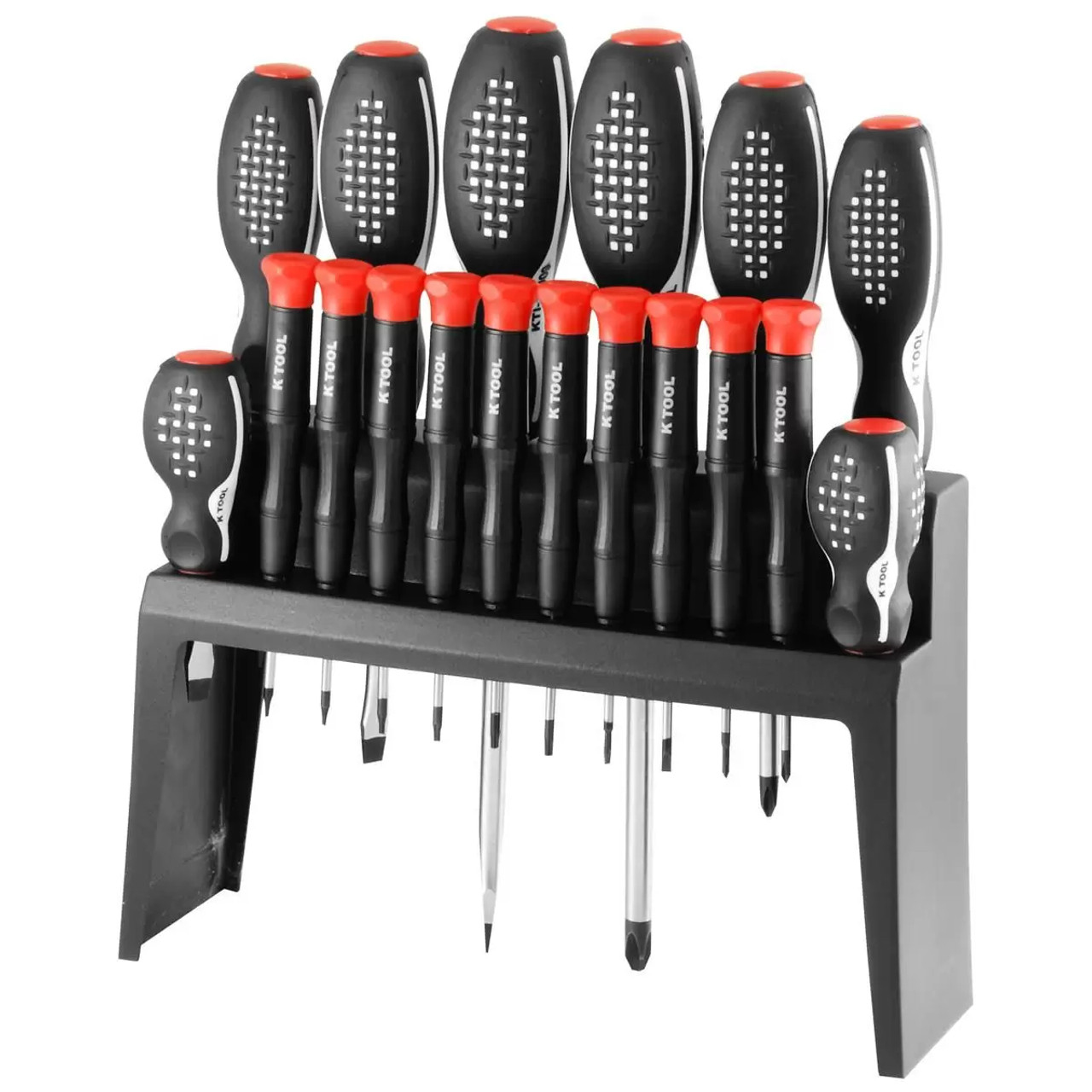 18-Piece Screwdriver Set with Vertical Holder