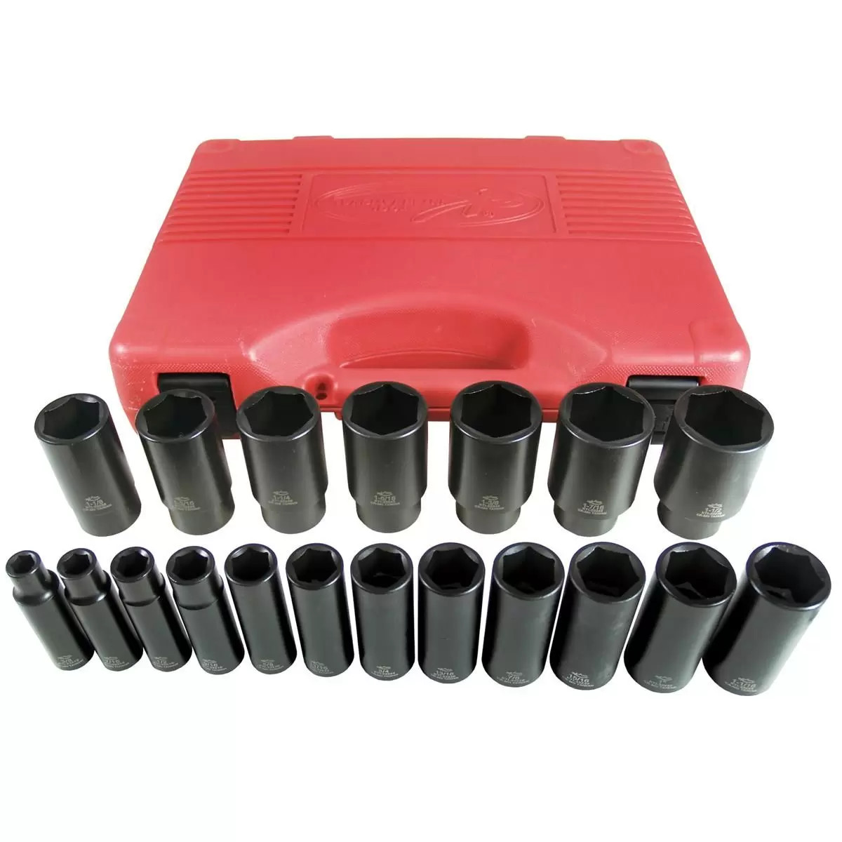 19 Piece Fractional Impact Socket Set ? Drive - Deep