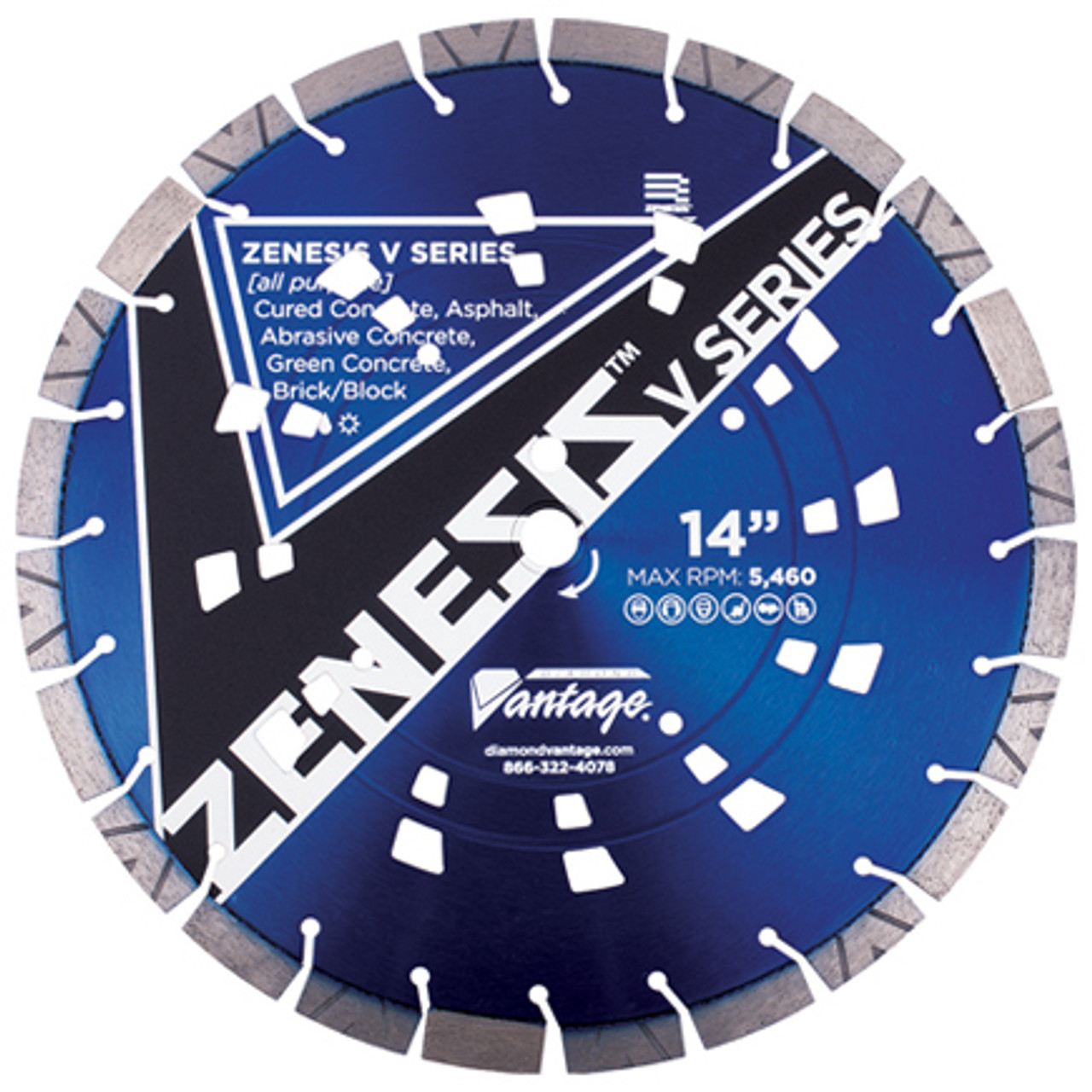 Diamond Vantage ZENESIS V SERIES 18 x .125 x 1/20mm All-Purpose, ZENESIS V