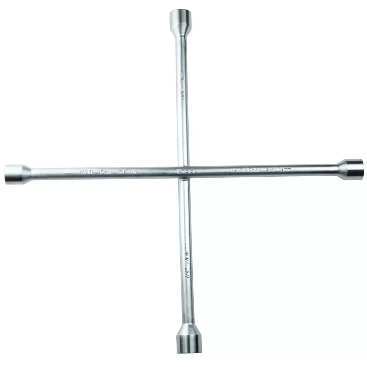 Lugnut Wrench 18" 4 Way SAE/Metric Combo