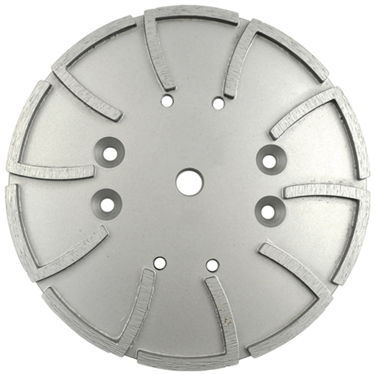 Diamond Vantage 10 Grinding Disc, 5/8 inch Arbor w/ 4 Bolt Holes, 20 Segment, Med Bond
