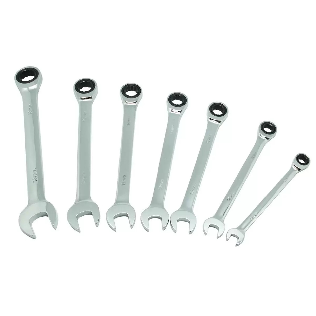 K Tool International 7-piece Metric Ratcheting Wrench Set