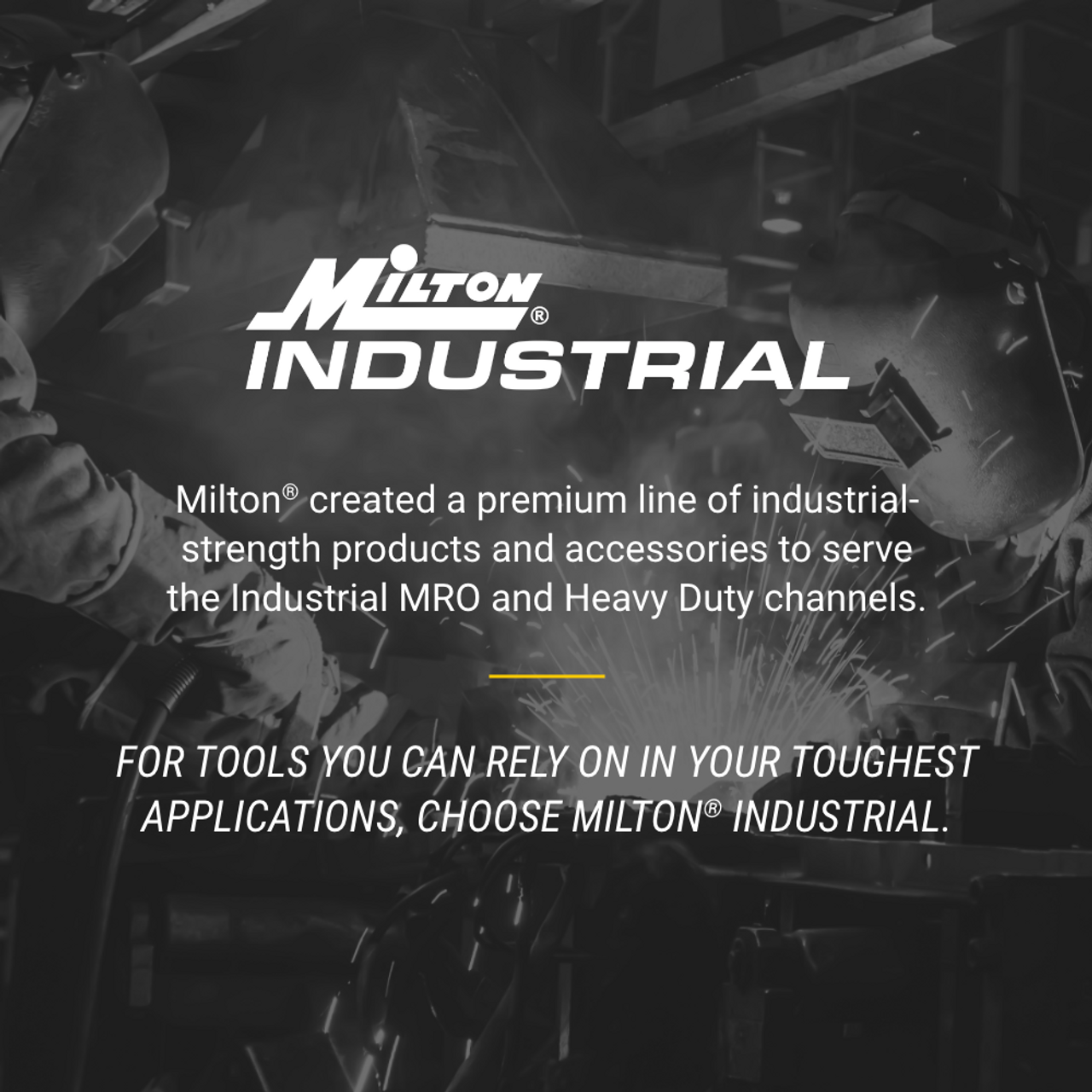 Milton? Industrial Stainless Steel Hose Reel Retractable, 3/8" ID x 25' Ultra-Lightweight
