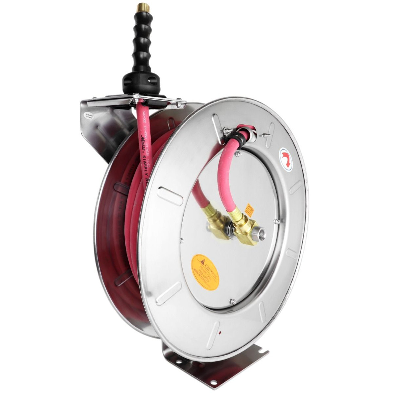 Milton? Industrial Stainless Steel Hose Reel Retractable