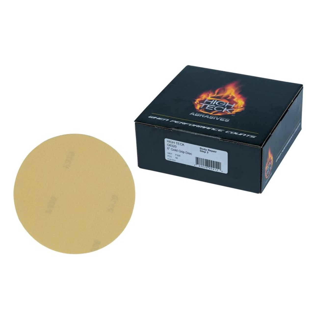 6" Gold Grip Disc - 320 grit