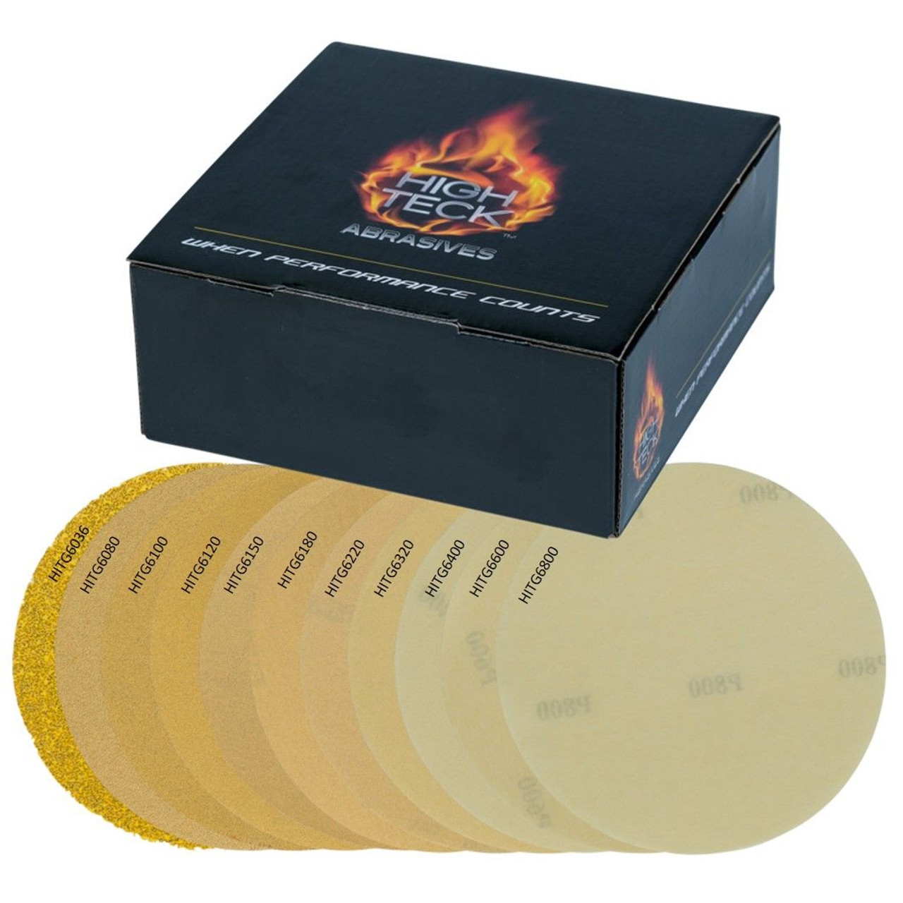 6" Gold Grip Disc - 800 grit