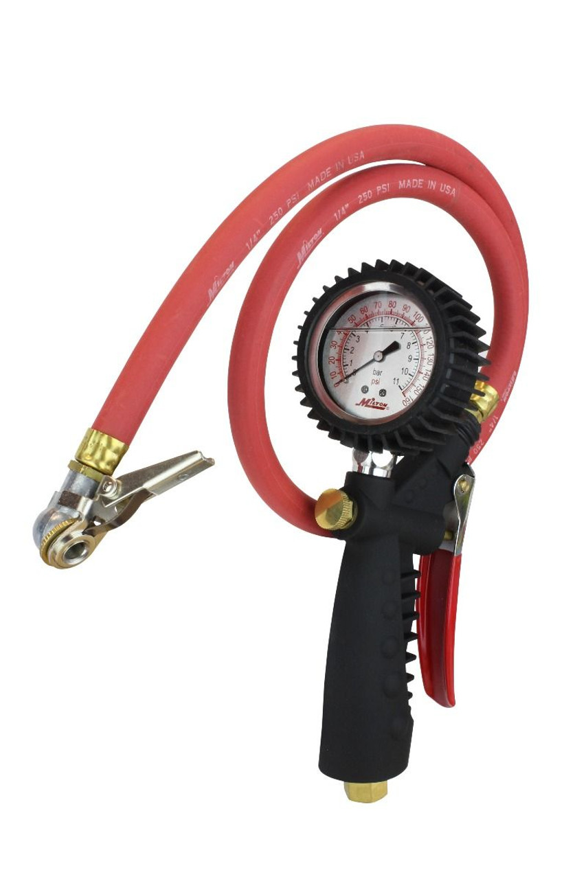 Milton? Pro Analog Tire Inflator/Pressure Pistol Grip Gauge