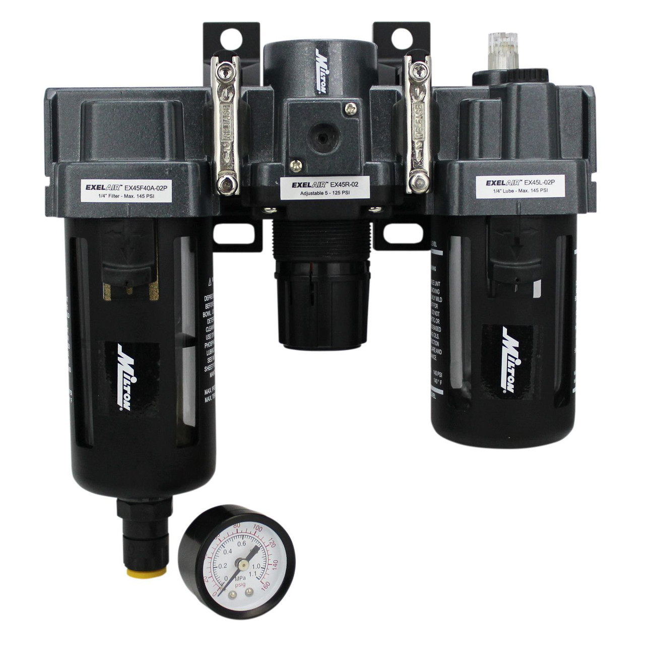 Milton? FRL Air Filter, Regulator, and Lubricator System