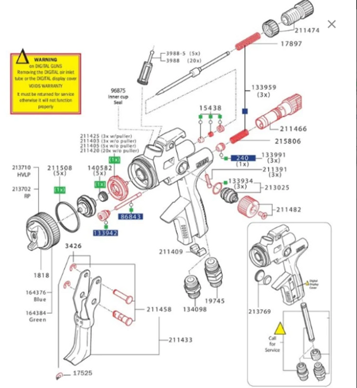 SATAjet Test Gauge, 1.4-1.8, 5000B RP