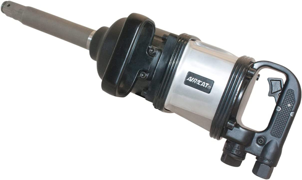 1-Inch Super Duty Straight Impact Wrench with 8-Inch Extended Anvil 2,500 ft-lbs