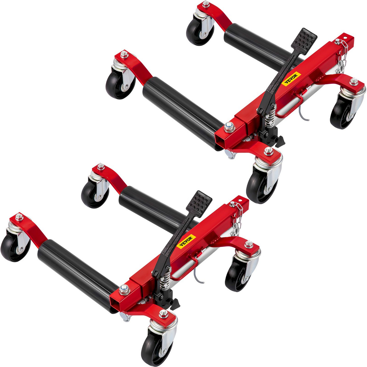 Wheel Dolly, 2pcs Car Dolly, 1500 Lbs Capacity Car Jack Dolly, 12'' Wheel Jacks for Cars, Vehicle Positioning Hydraulic Tire Jack, Heavy Duty Ball Bearings Skate for Vehicle Car Auto Repair