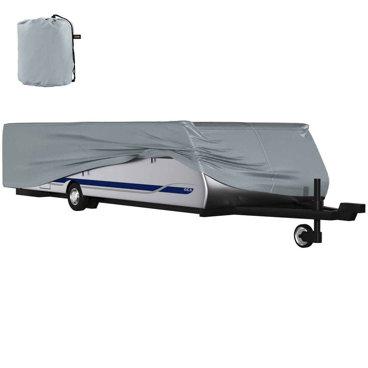 Pop Up Camper Cover Pop Up RV Cover Fit for 14-16 ft Long Trailers