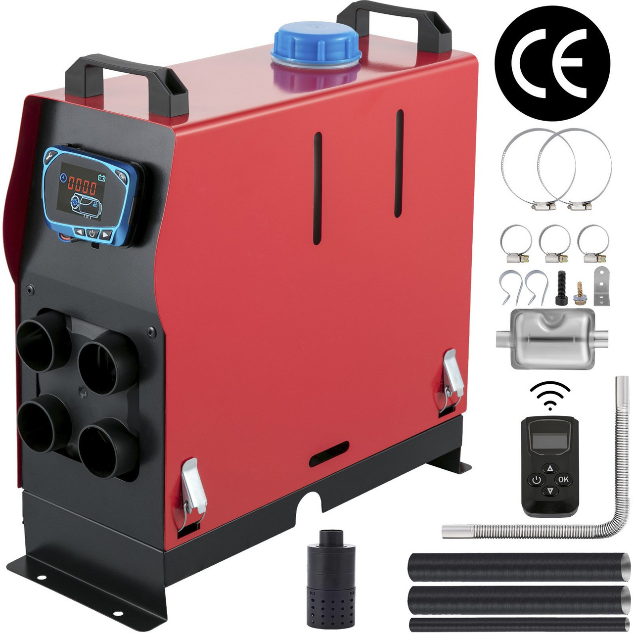 12V 5KW Diesel Air Heater All in One LCD Thermostat For Motor-Homes Truck 5000W