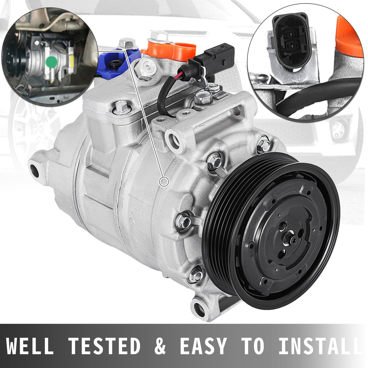 AC Compressor CO 10730C for Audi A4 A6 2002-2005 1.8L 3.0L 4B0260805H