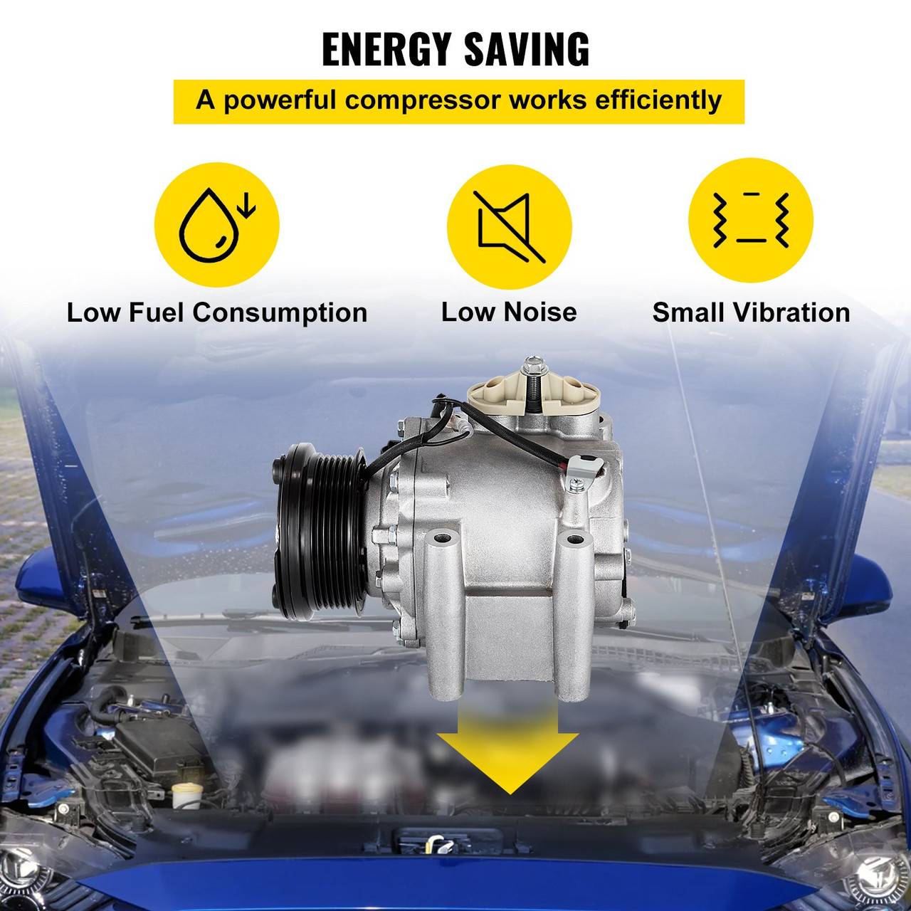 A/C Compressor For 2000-2008 Jaguar S-Type X-Type 2000-2005 Lincoln LS V6 2.5L 3.0L CO 102541AC C2S005982