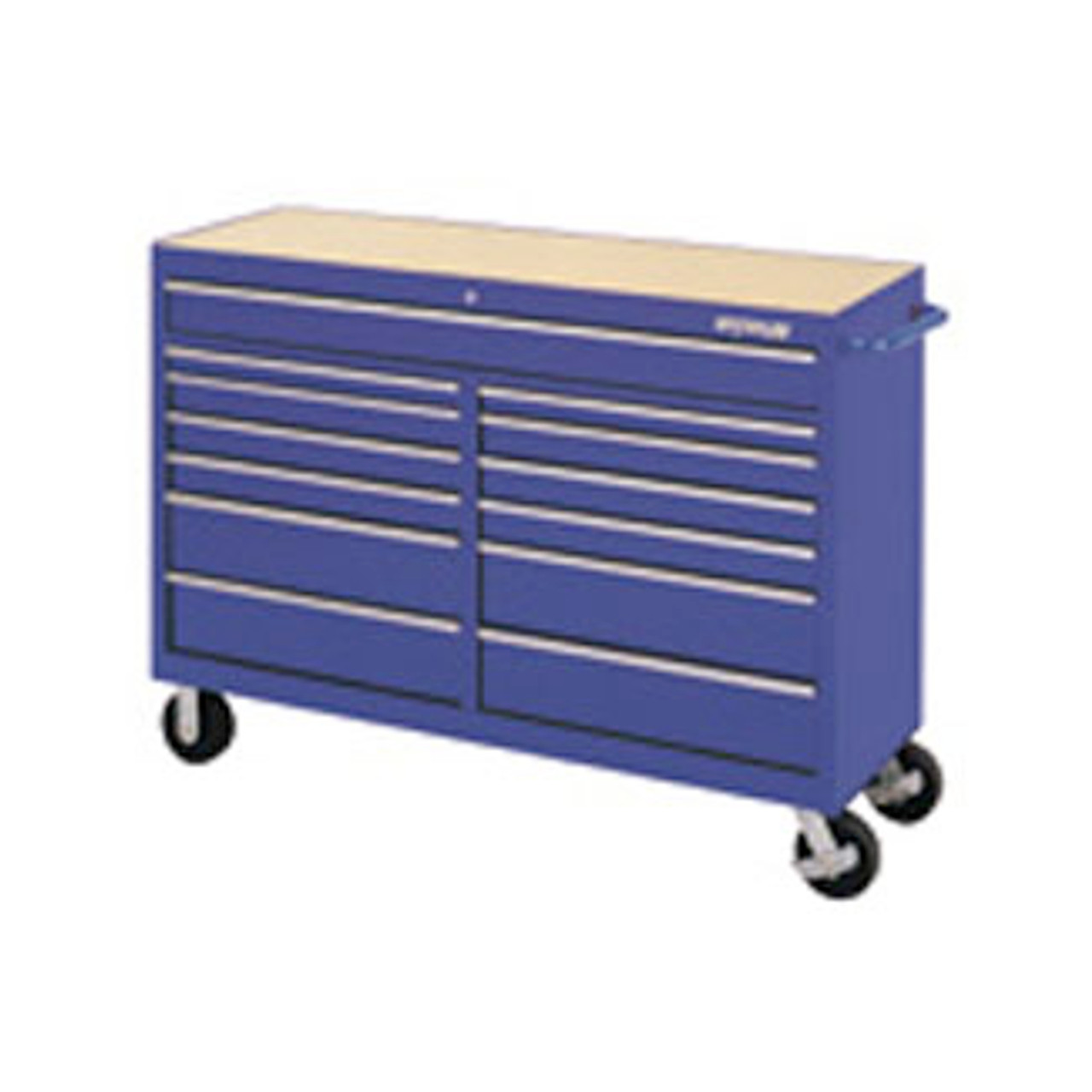 Traxx and #174, 60 in  - 13 Drawer Ball Bearing Tool Cart - Blue