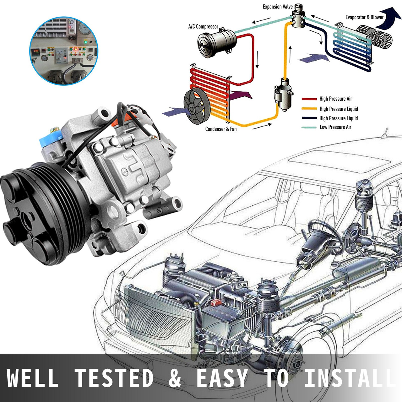 Car Ac Compressor Diagram
