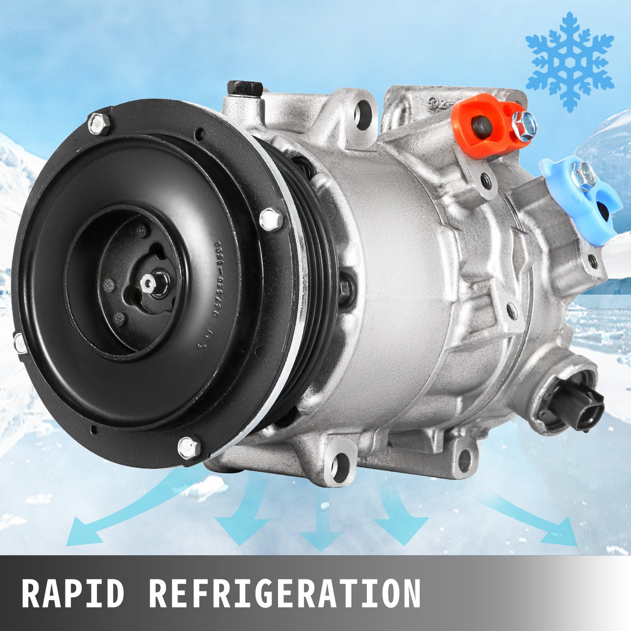 A/C Compressor For CO 11178JC 8831006240 07-08 Toyota Camry 06-08 RAV4 2.4L