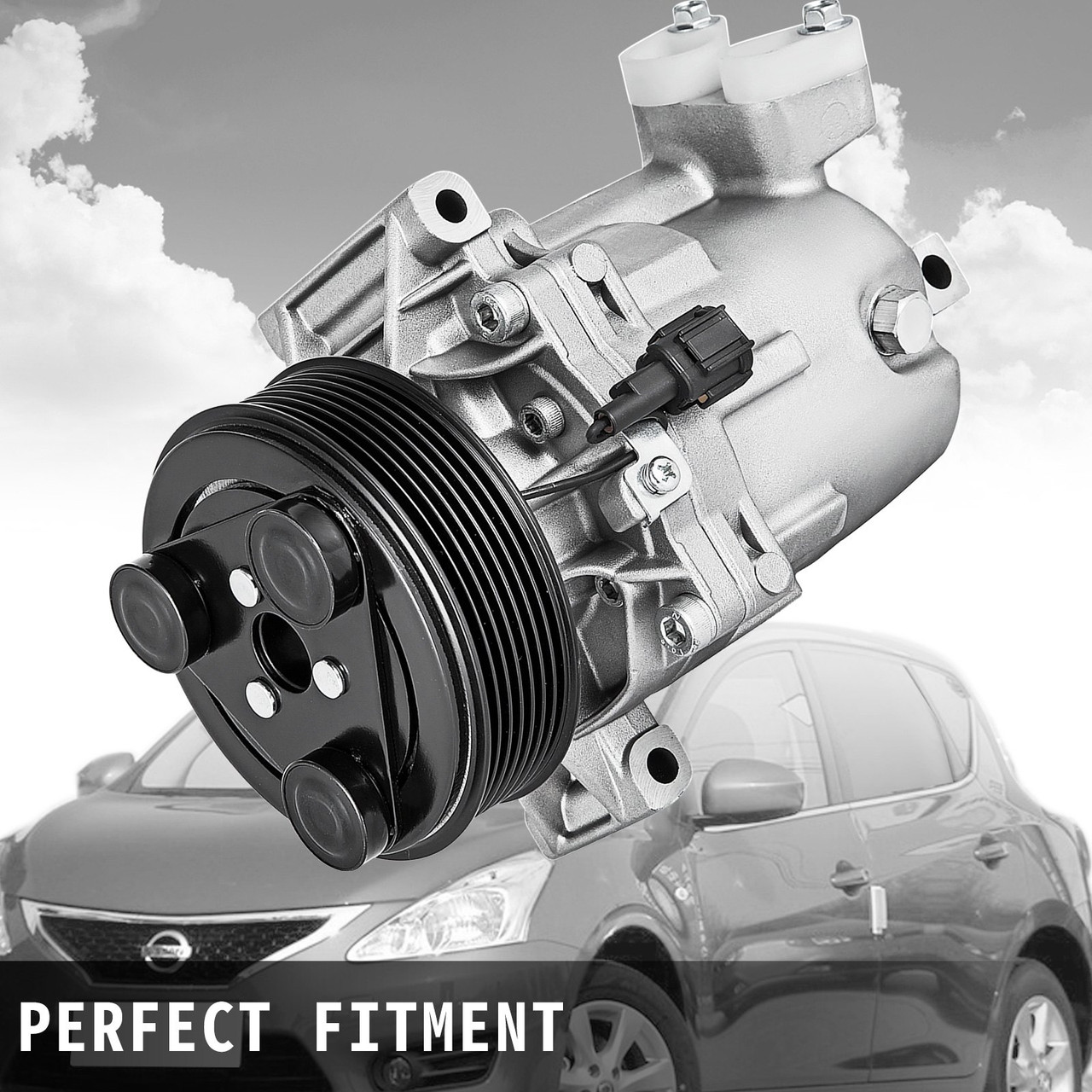 CO 11155C ( 92600CJ60A ) for Nissan Tiida 2007-2015 1.6L 1.8L & Versa 2007-2010 1.8L A/C Compressor and Clutch