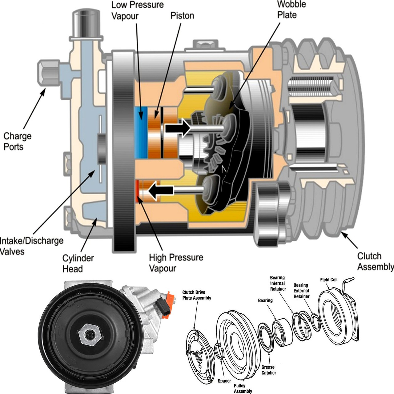 A/C Compressor CO 11303C - 883100R014 for Toyota 
Camry RAV4