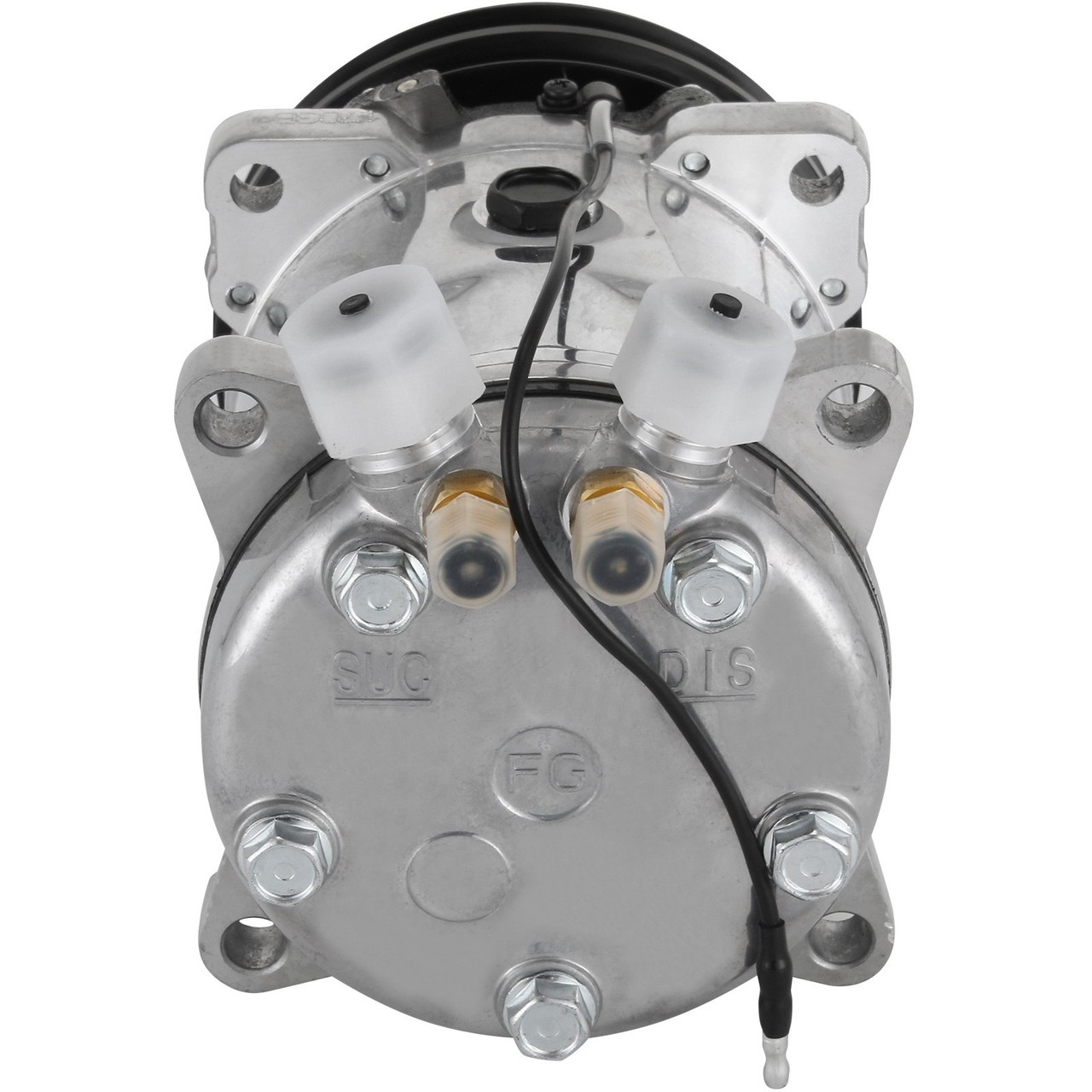 SD508 Sanden Style AC Compressor V-Belt 2 Groove Pulley 3/4" 7/8" A/C Ports