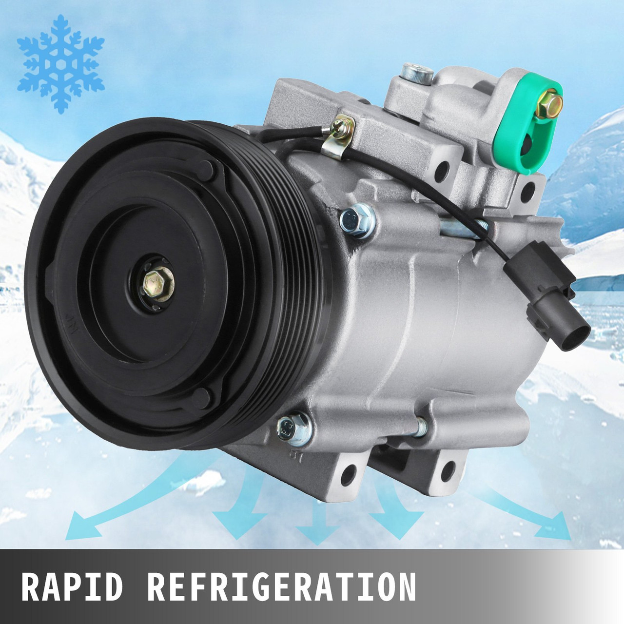 2001 2002 2003 2004 2005 2006 for Hyundai Santa Fe AC Compressor A/C 2.7L