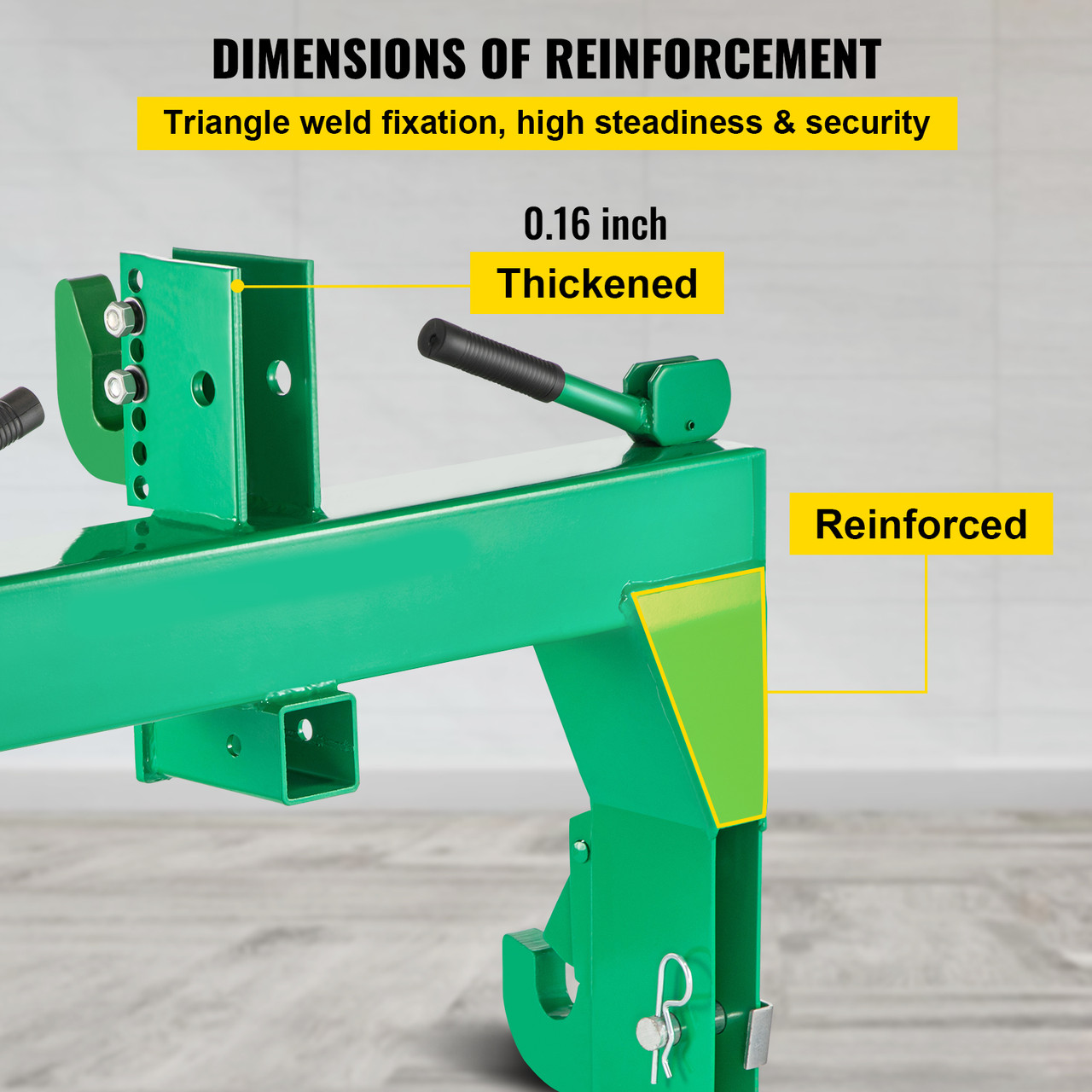 3-Point Quick Hitch Tractor Quick Hitch Fit for Category 1 & 2 Tractors