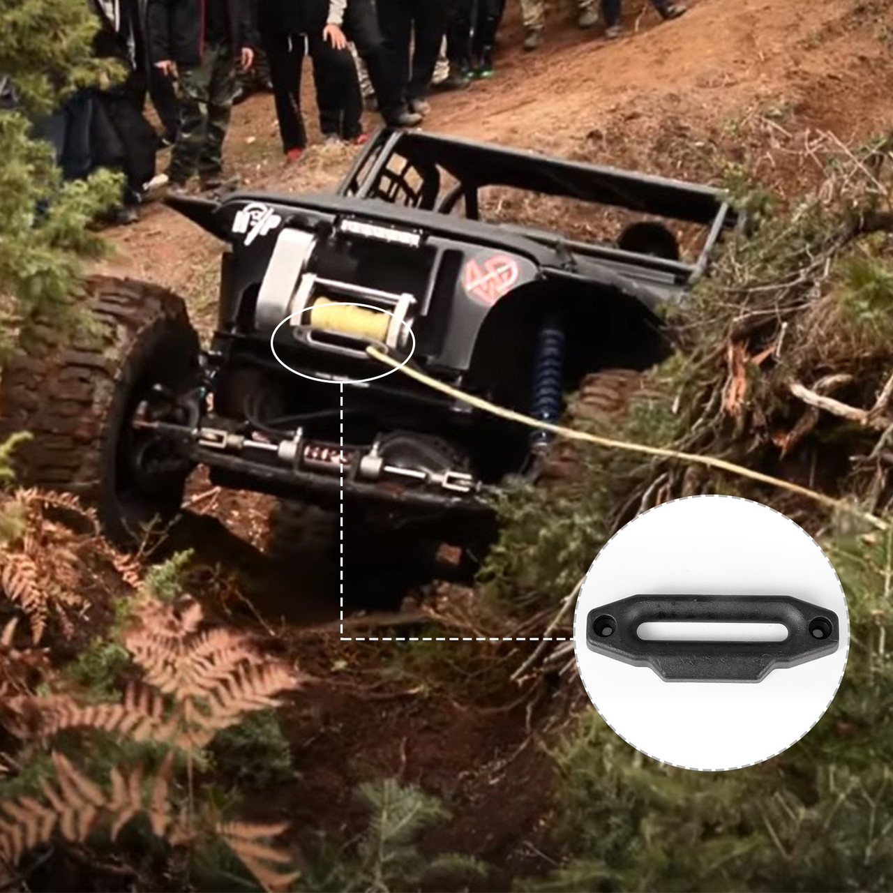 Industrial Hydraulic Winch 20,000lbs, Hydraulic Anchor Winch with 24m Strong Steel Cable, Hydraulic Drive Winch Adapter Kit, Utility Winch with Mechanical Lock for Tacoma Yukon Hummer, etc.