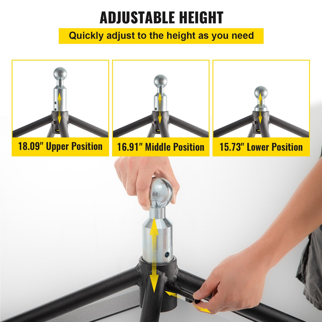5th Wheel Connection Hitch Rail Mount 22046 lbs GTWR Towing Accessories