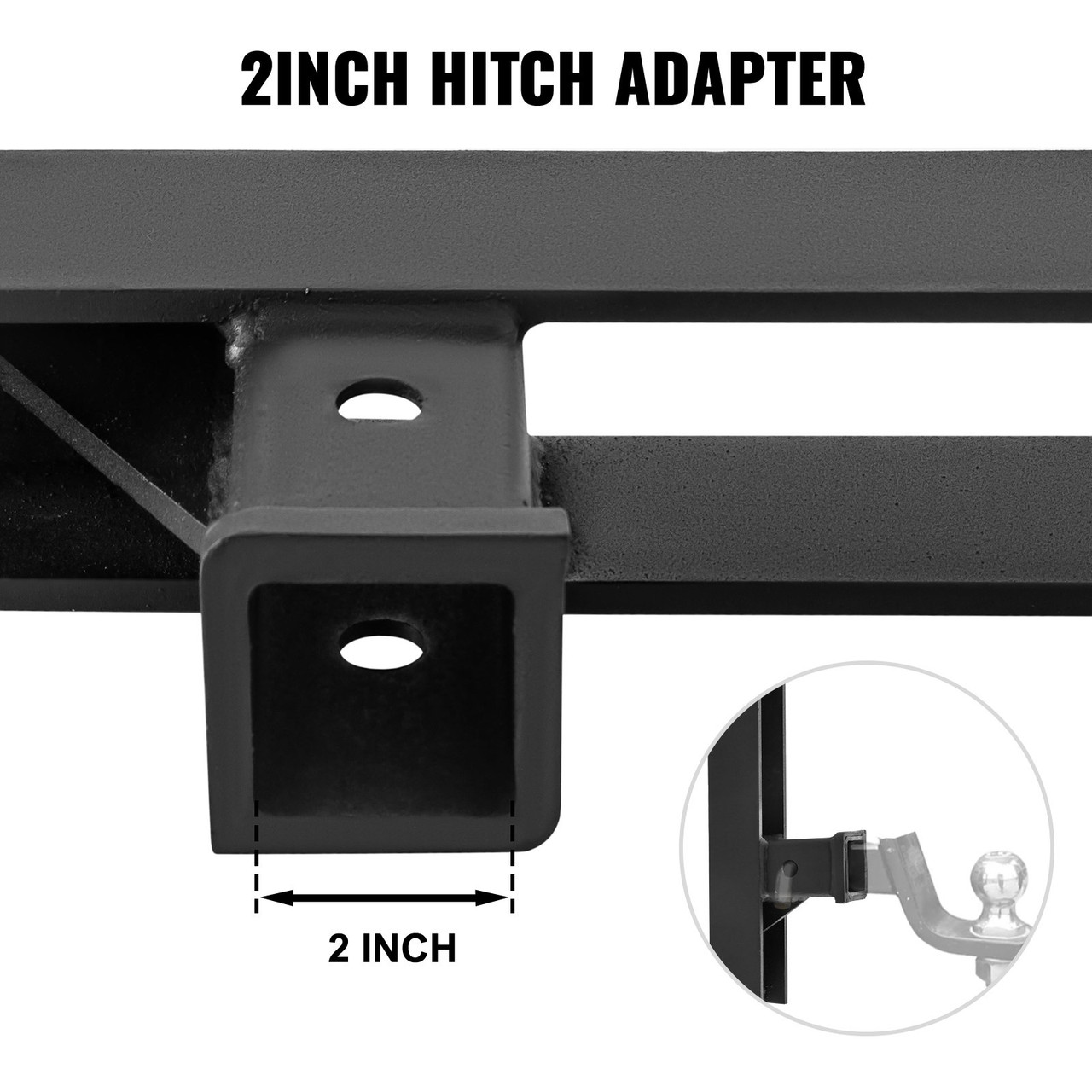 Trailer Hitch Receiver 2'' Towing Attachment Attachment Steel Hitch Receiver