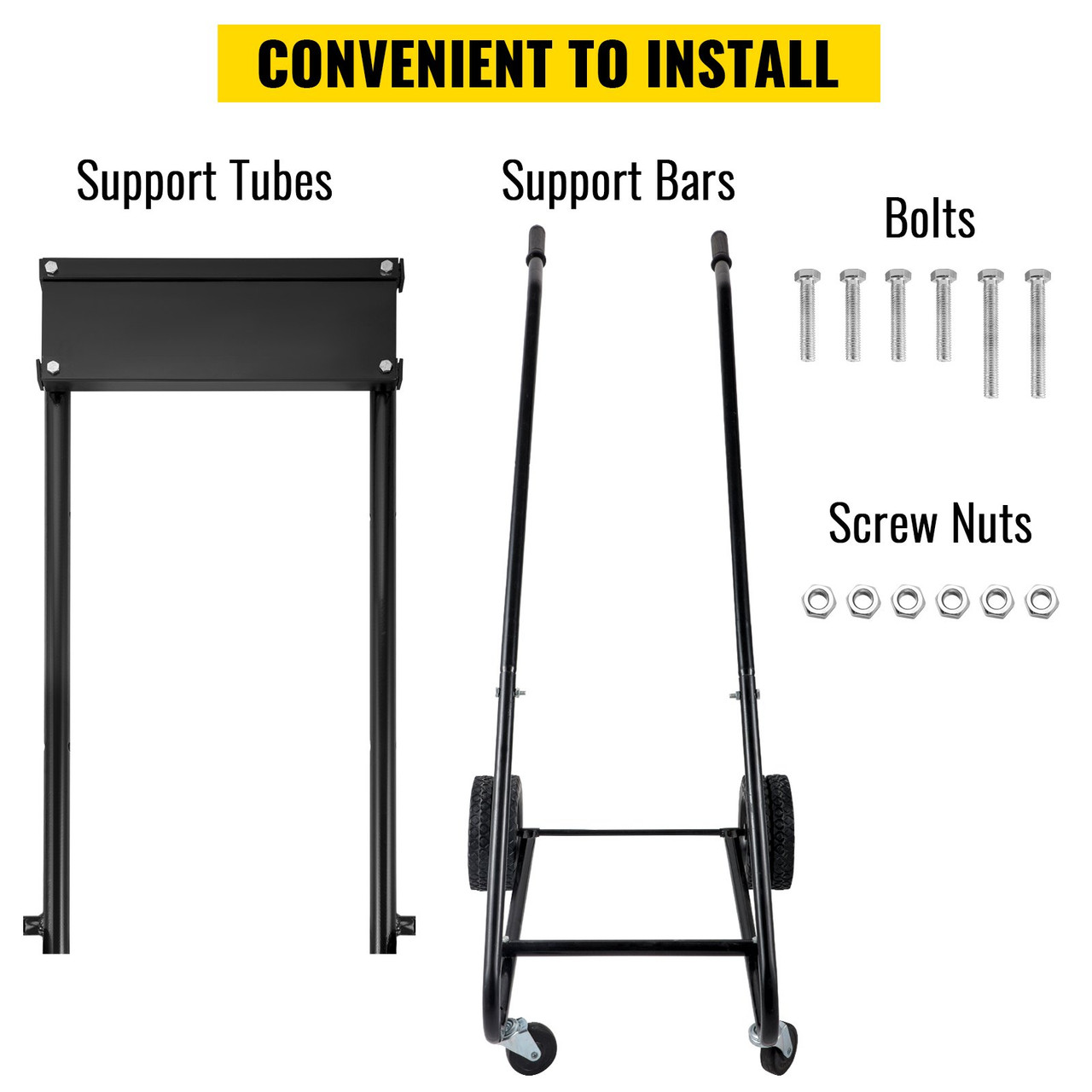 OutBoat Motor Stand, 350 LBS Board Motor Carrier, 160 KG Outboard Engine Stand, Six Wheels Boat Motor Dolly, Heavy Duty Multi Purposed Portable Boat Motor for Motor Repair, Maintenance, Storage