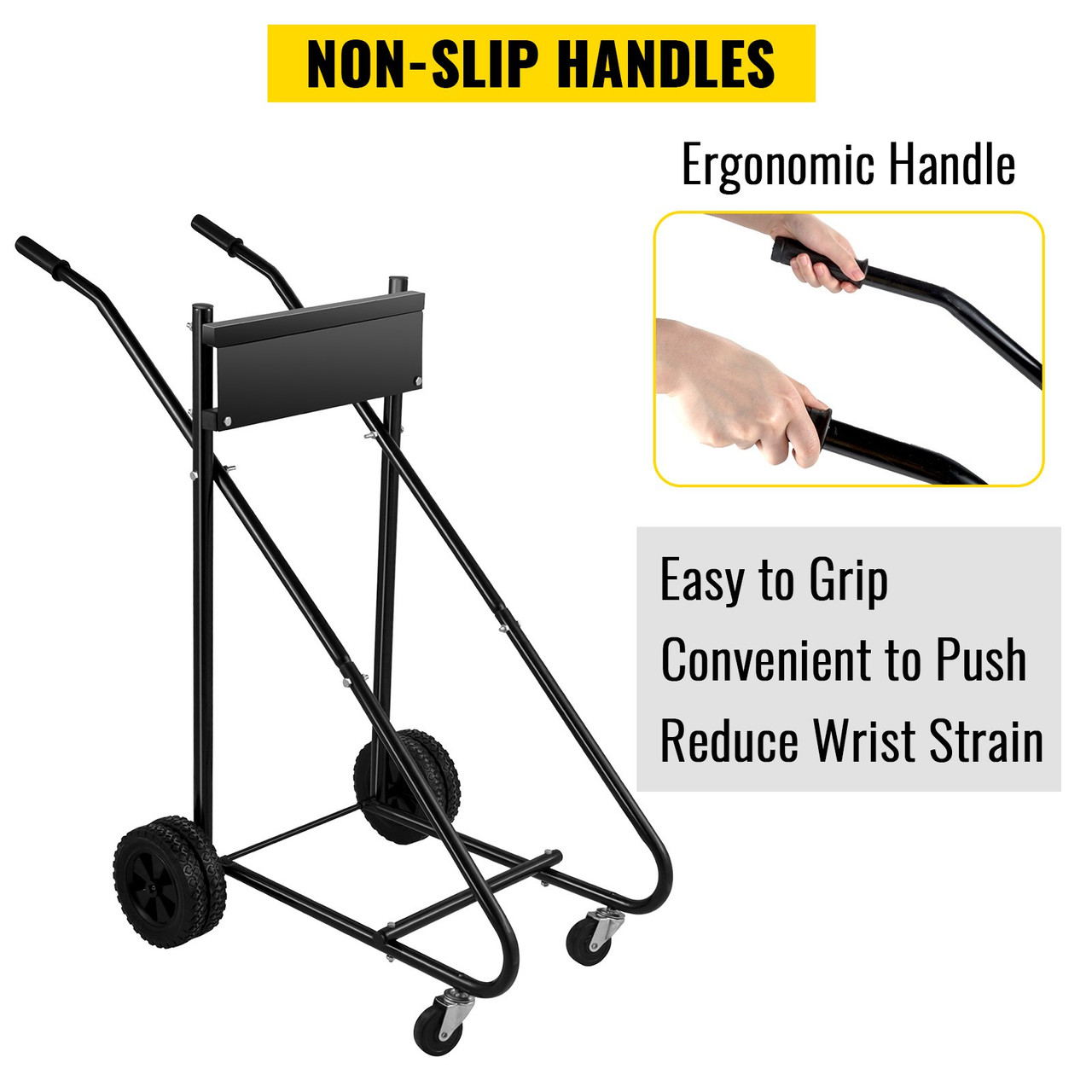 OutBoat Motor Stand, 350 LBS Board Motor Carrier, 160 KG Outboard Engine Stand, Six Wheels Boat Motor Dolly, Heavy Duty Multi Purposed Portable Boat Motor for Motor Repair, Maintenance, Storage