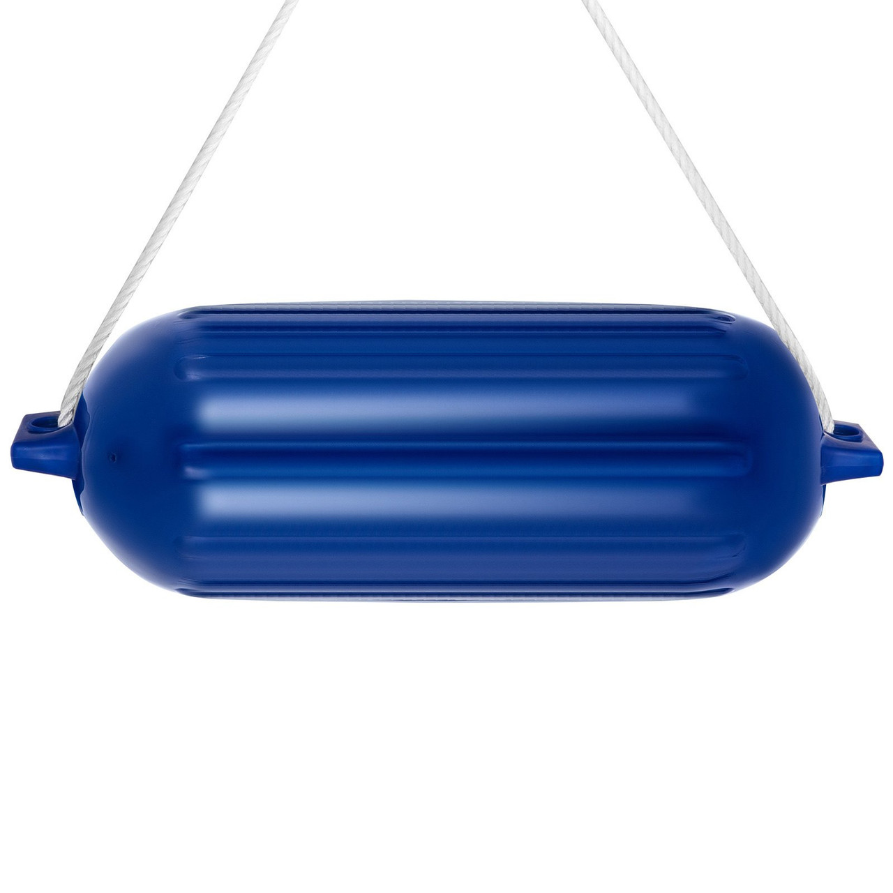 4 New Ribbed 8.5" X 27" Boat Fenders Vinyl Bumper Dock Shield Protection Blue