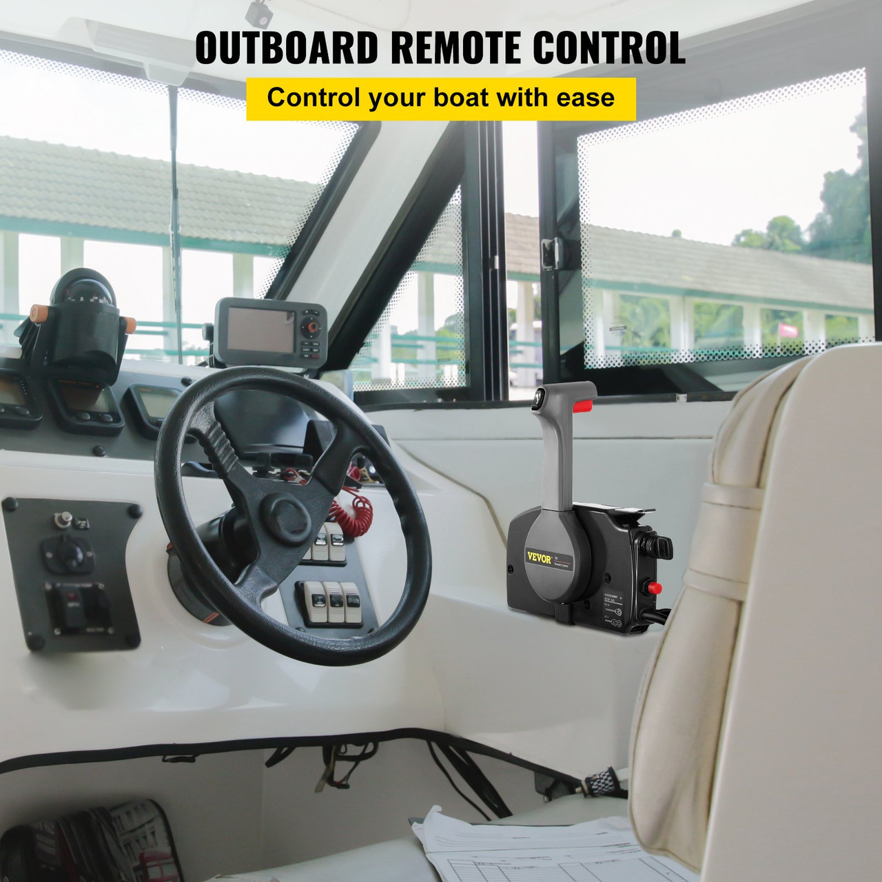 For Yamaha Outboard Remote Control Box +10 Pin Cable 703-48207 Right Side