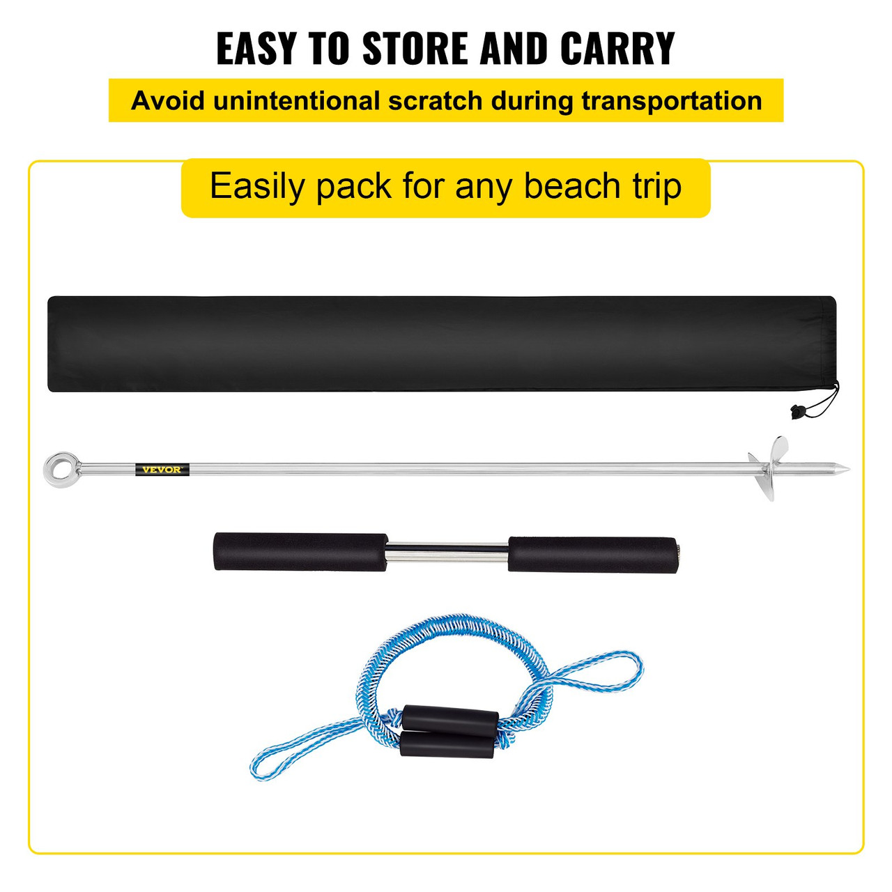 Boat Sand Anchor Pontoon Sand Anchor 36" Stainless Steel for the Beach