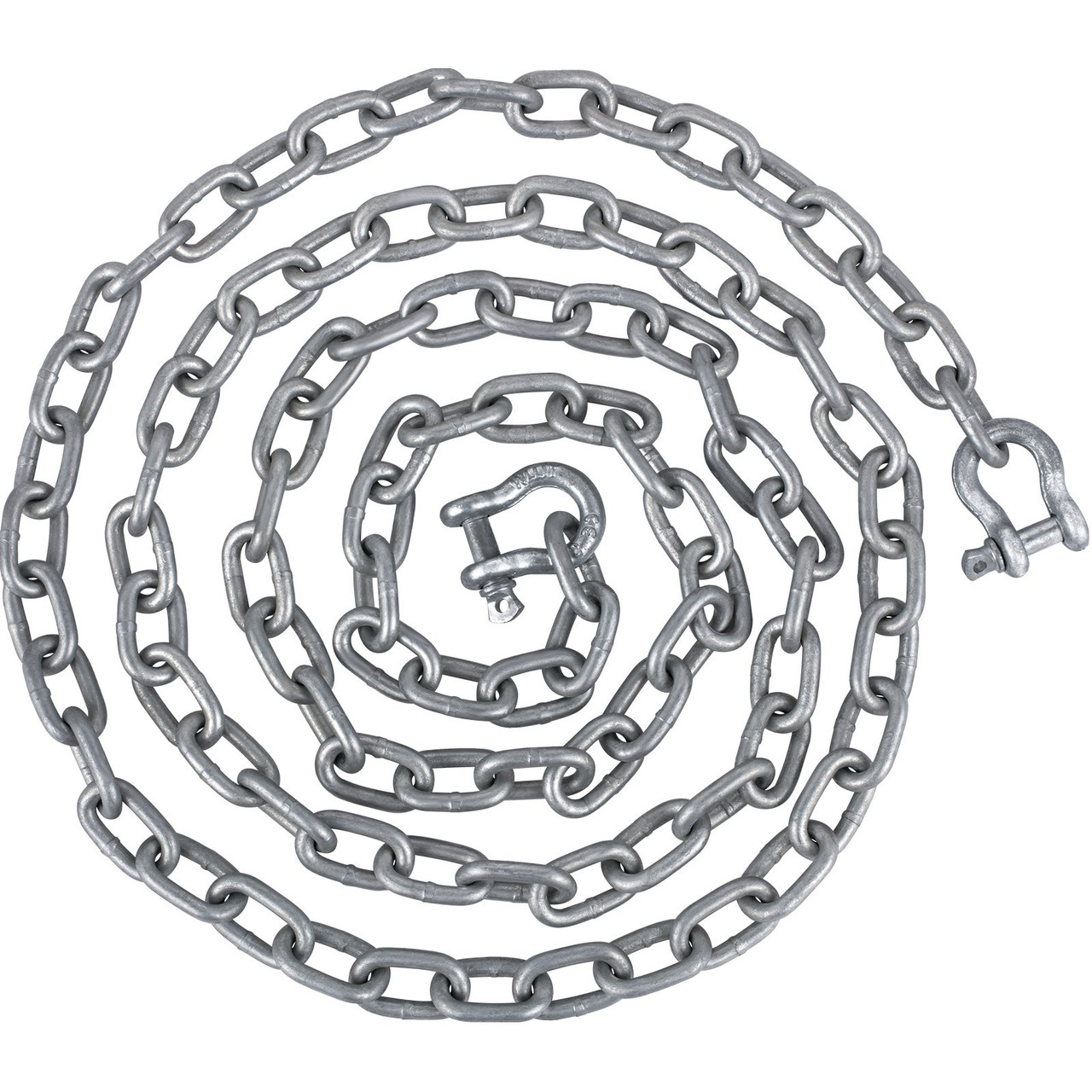 Anchor Chain Boat Anchor Chain Galvanized Chain 20' x 5/16" Two Shackles