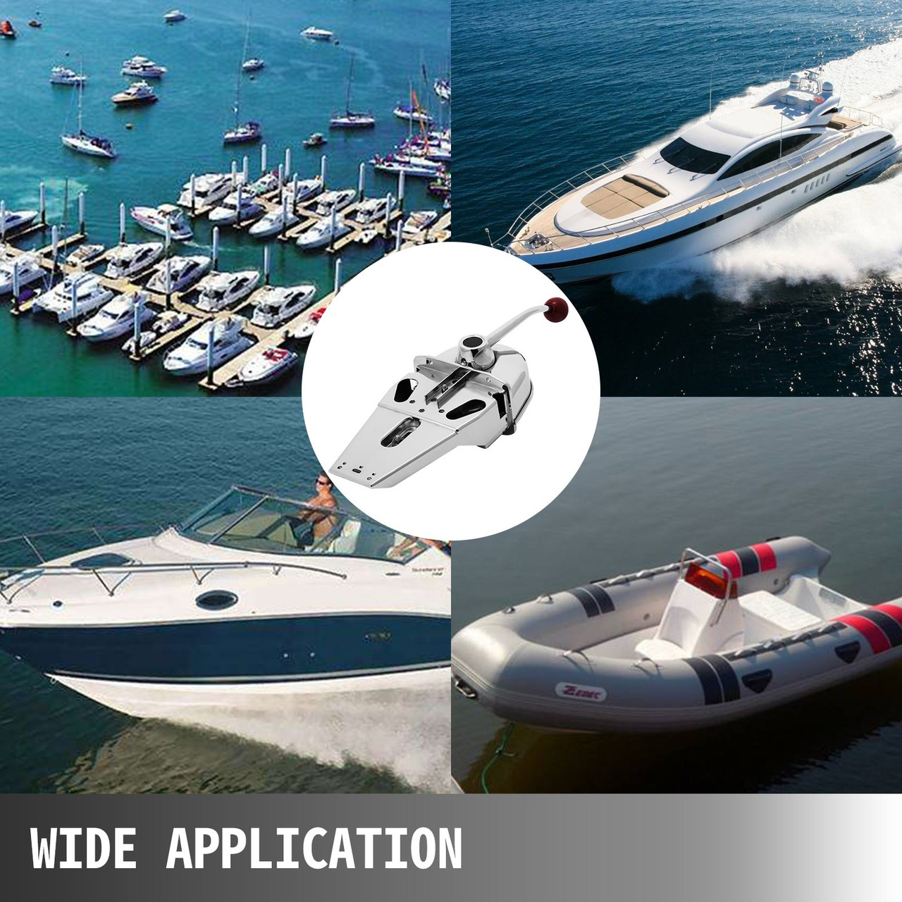 EXCELLENT UNIVERSAL SINGLE LEVER TOP MOUNT MARINE BOAT HANDLE JET ENGINE CONTROL BOX