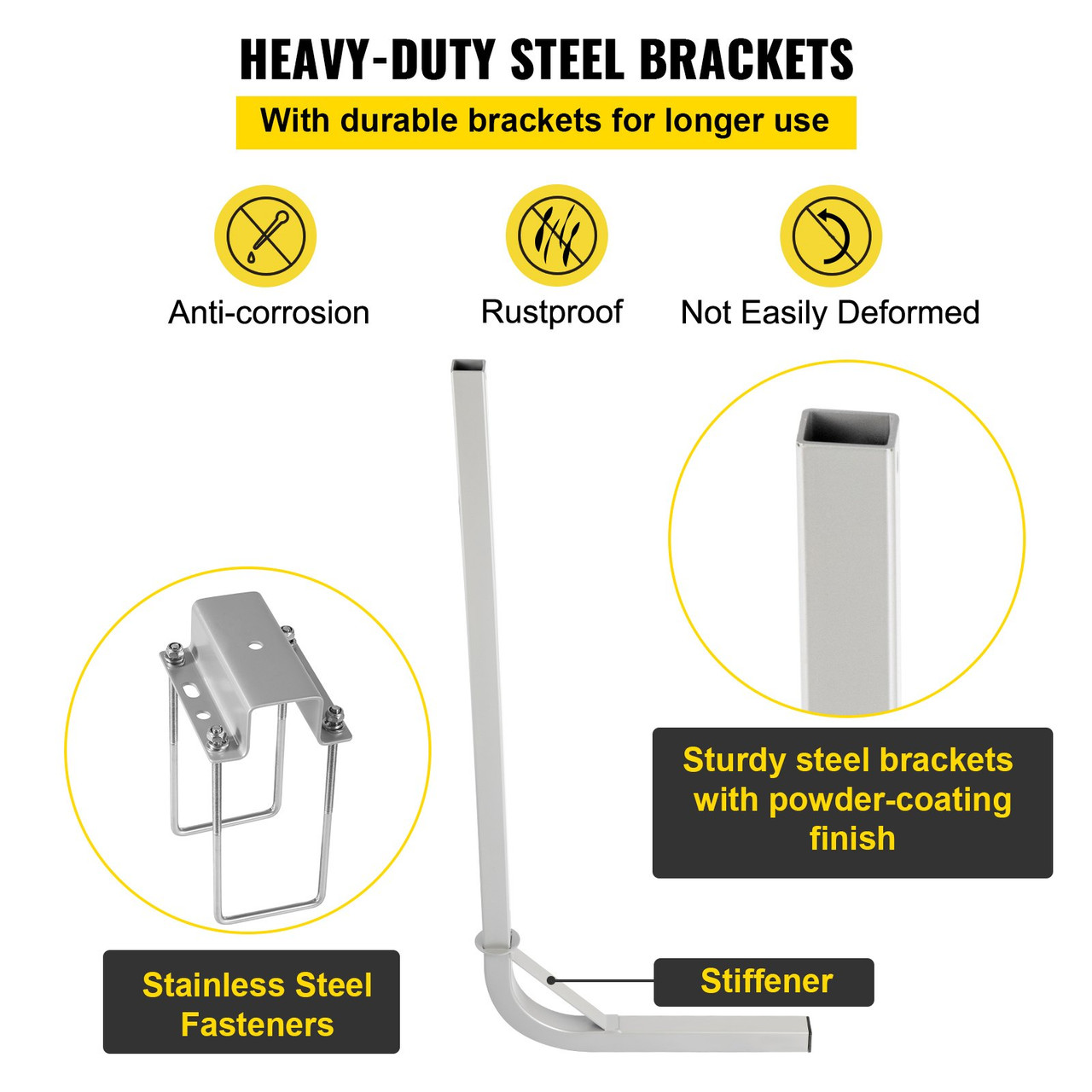 Boat Trailer Guide-on 48" Trailer Post Guide on with 2PCS PVC Tube Covers