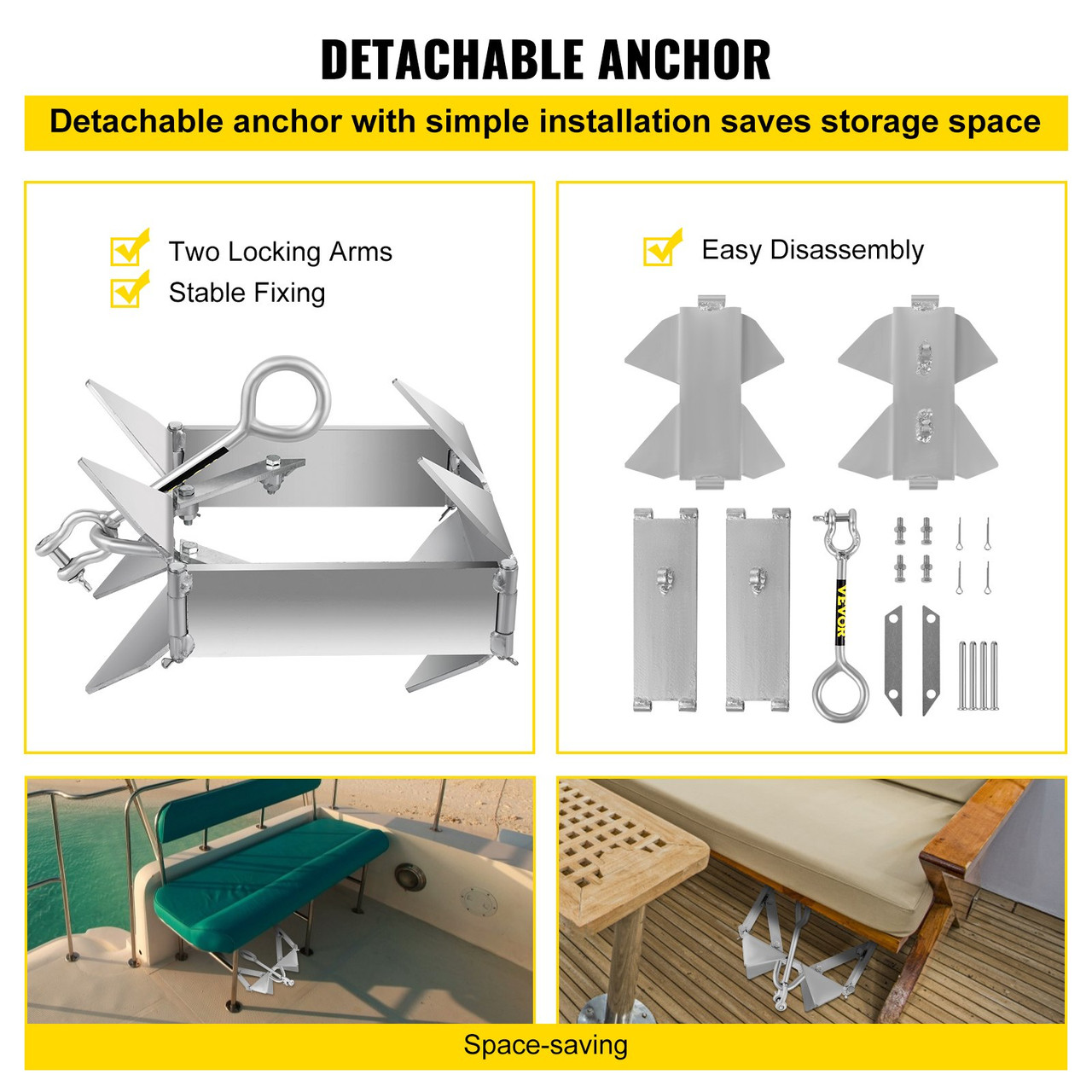 Folding Box Anchor Fold and Hold Anchor 13 lb Galvanized Steel Cube Anchor