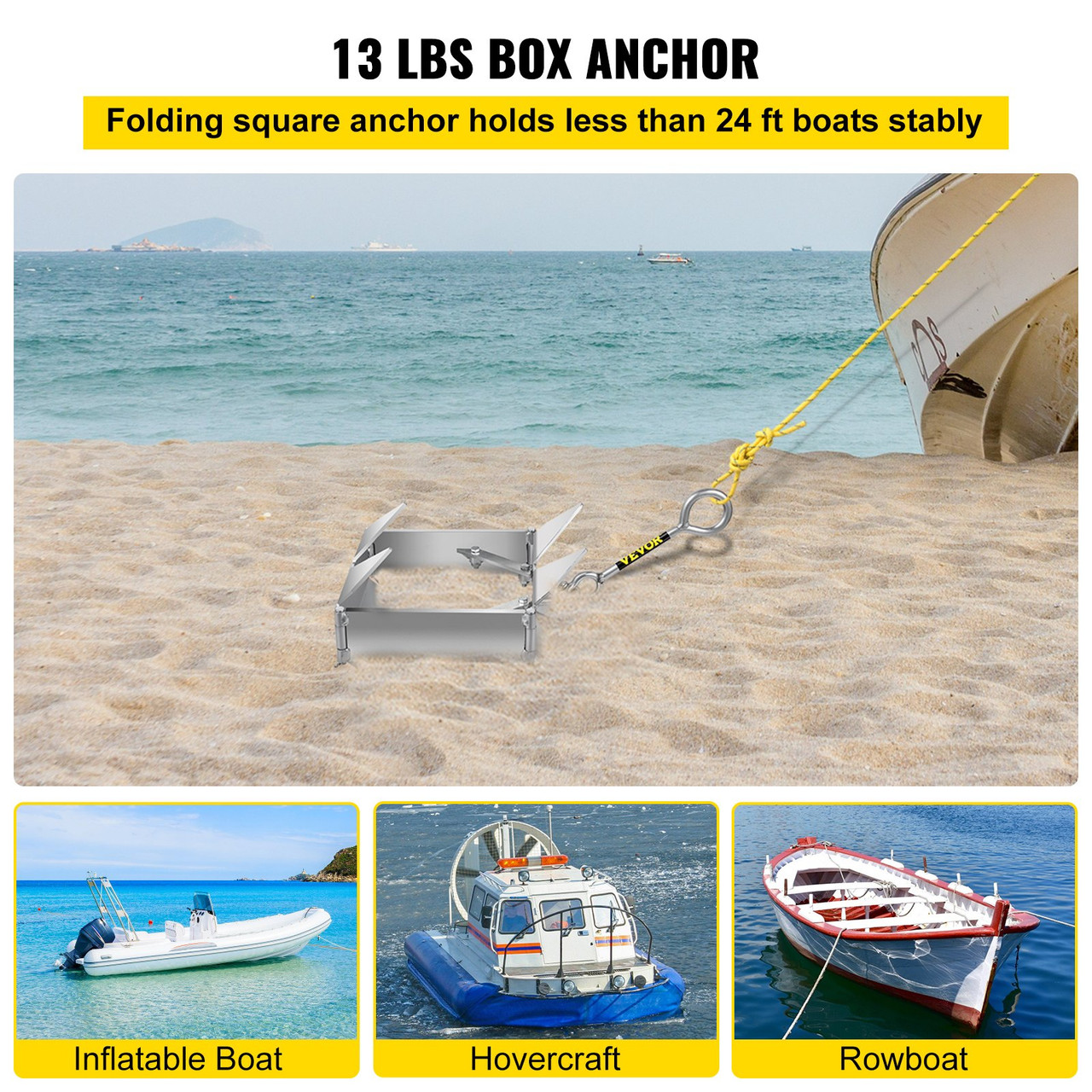 Folding Box Anchor Fold and Hold Anchor 13 lb Galvanized Steel Cube Anchor